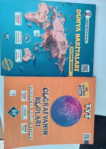 TYT Coğrafya Kamp Kitabı ve Dünya Haritaları Defteri