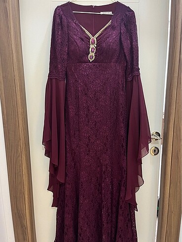 Bordo hürrem abiye