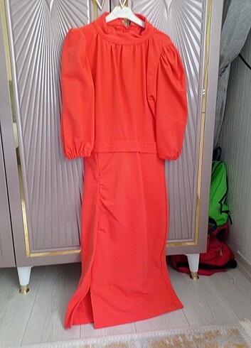 diğer Beden turuncu Renk Kadin abiye-elbise