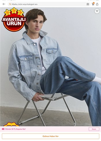 Mavi Jeans Acik Mavi Denim Ceket