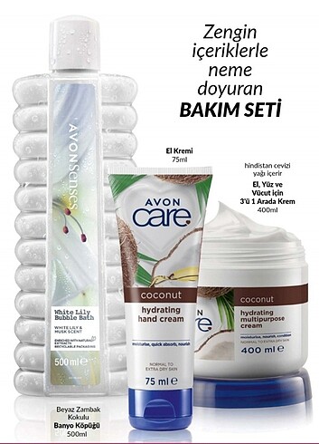 AVON Neme doyuran bakım seti
