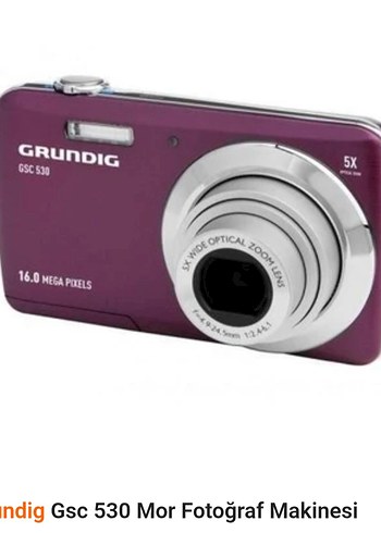 Grundig GSC 530 Mor Dijital Fotoğraf Makinesi