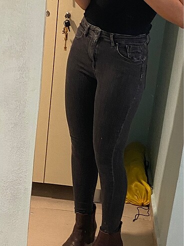 Antrasit gri skinny jean