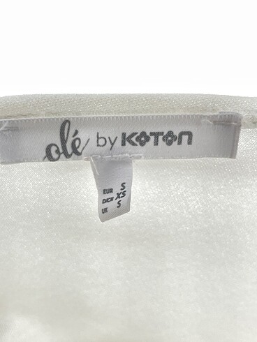 s Beden beyaz Renk Koton Kısa Elbise %70 İndirimli.