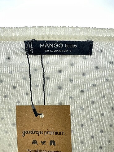 l Beden beyaz Renk Mango Bluz %70 İndirimli.