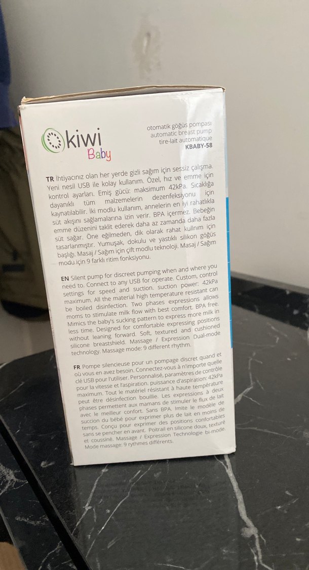 Kiwi Baby Otomatik Göğüs Pompası Mavi - Görsel 2