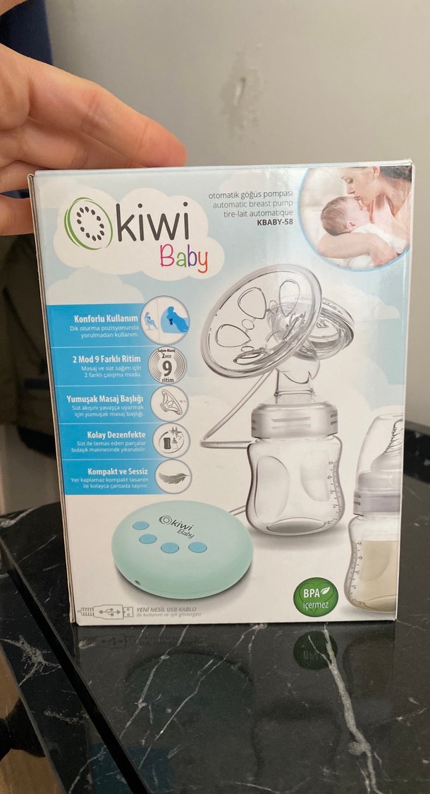 Kiwi Baby Otomatik Göğüs Pompası Mavi - Görsel 3