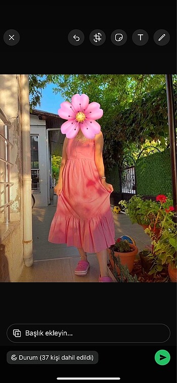 Trendyol & Milla Pembe midi boy elbise
