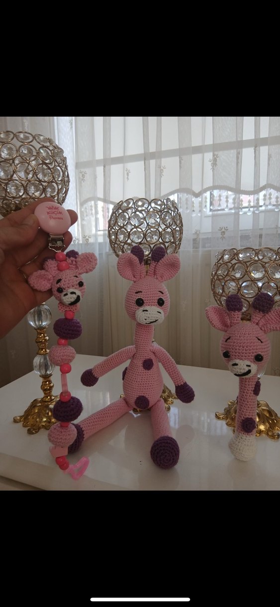 Renkli Zürafa Diş Kaşıyıcı ve Oyuncak Seti - Görsel 2