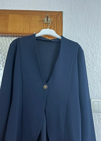 Düğmeli Siyah Kadın Blazer Ceket - Görsel 3