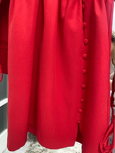 s Beden kırmızı Renk Elbise