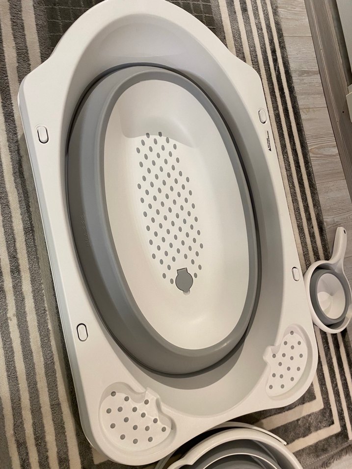 Katlanabilir Bebek Küveti ve Katlanabilir Kova Seti - Görsel 3