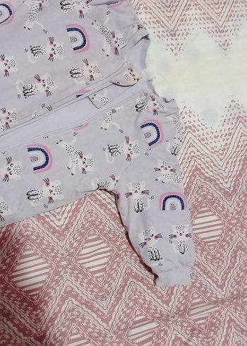 Renkli Bağlama Desenli Bebek Tulumu - Görsel 3