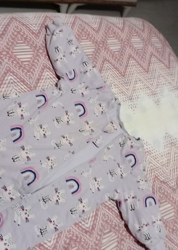 Renkli Bağlama Desenli Bebek Tulumu - Görsel 5