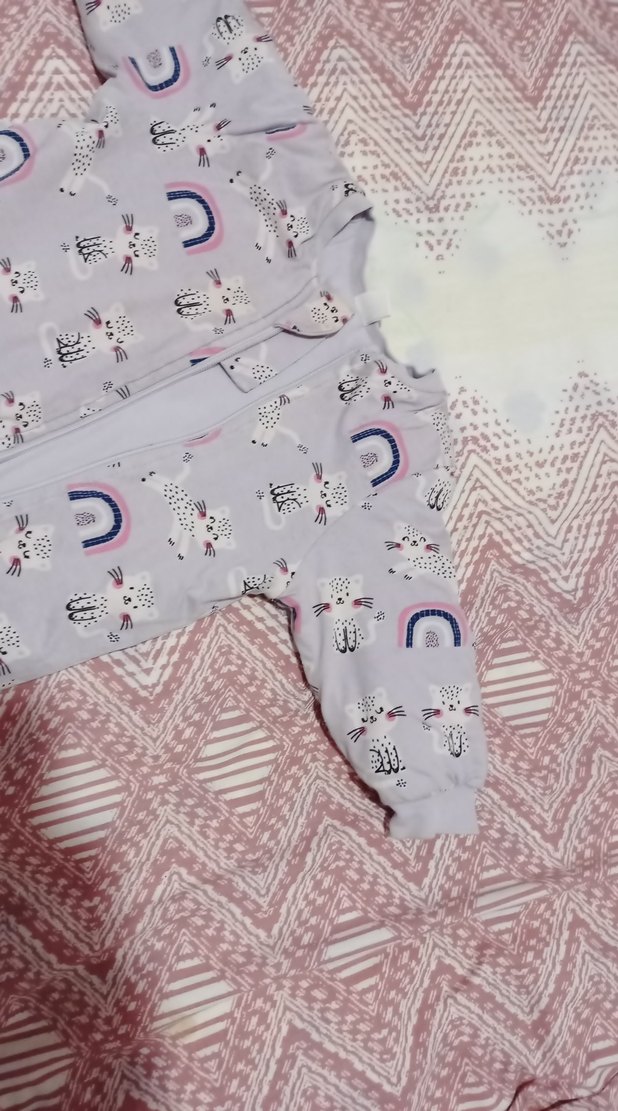 Renkli Bağlama Desenli Bebek Tulumu - Görsel 3