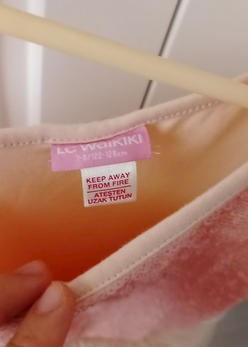 Pembe Kız Çocuk Fırfırlı Straplez Elbise - Görsel 2