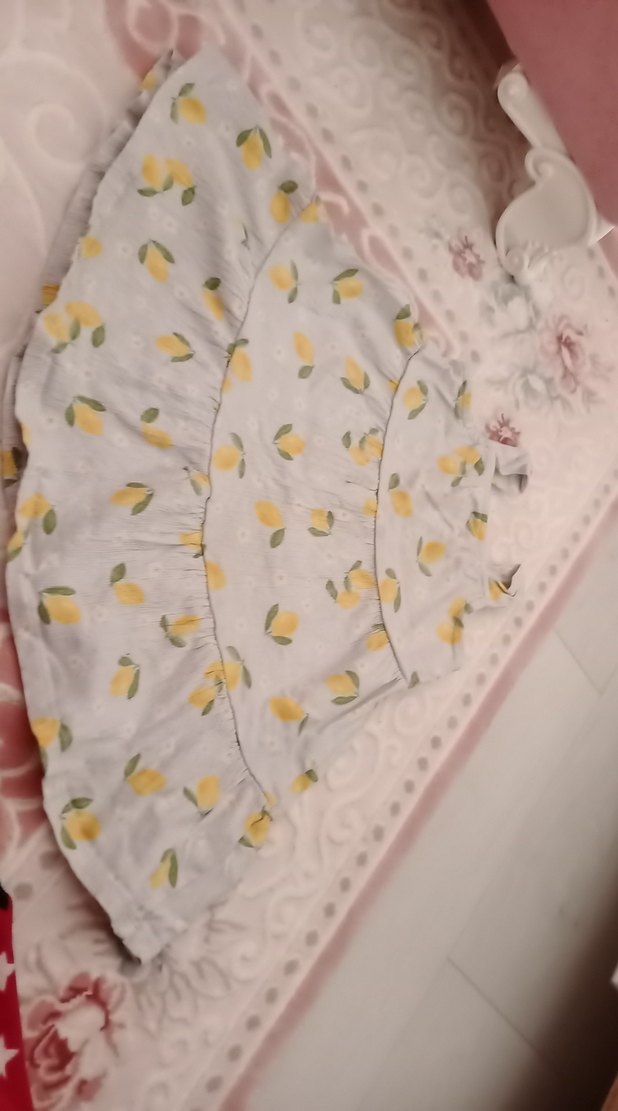 Kız Çocuk Beyaz Nakışlı Fırfırlı Elbise - Görsel 2