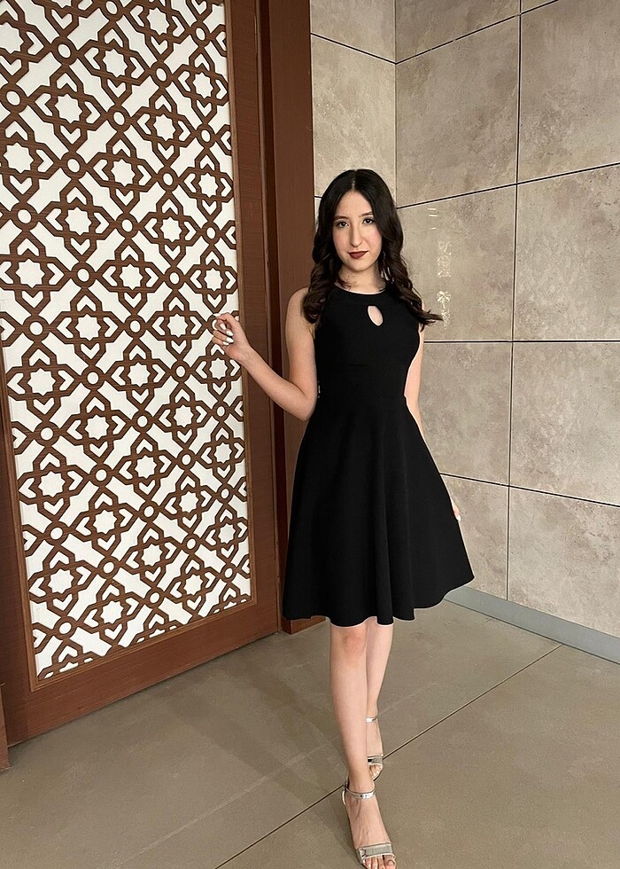 Siyah Abiye Elbise - Görsel 2