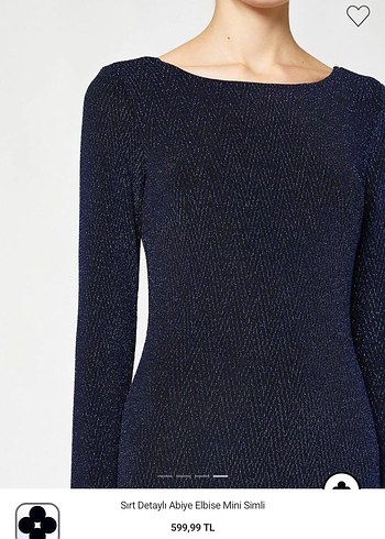 Simli Lacivert Mini Abiye Elbise - Görsel 4