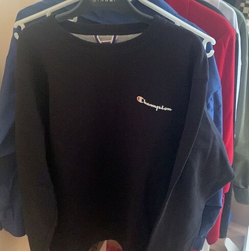 Champion Siyah Sweatshirt