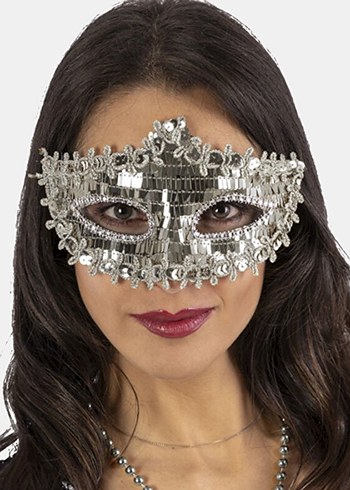 Altın Renkli Parlak Maske 3lü Paket - Görsel 3