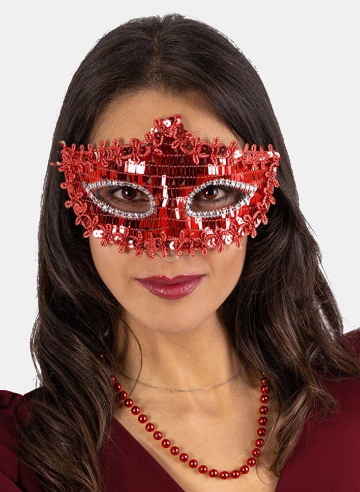 Altın Renkli Parlak Maske 3lü Paket - Görsel 5