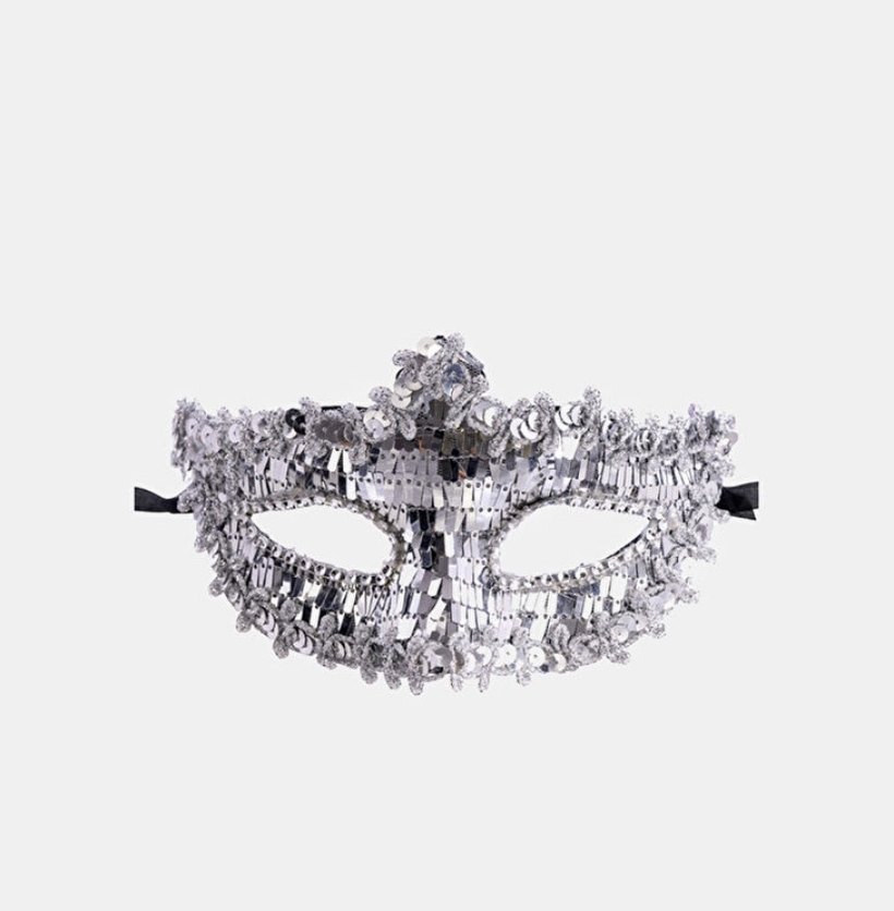 Altın Renkli Parlak Maske 3lü Paket - Görsel 4