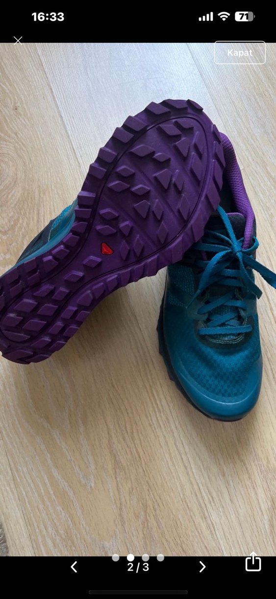 Amerikadan aldım.Trukuaz Mor Detaylı Spor Ayakkabı - Görsel 2