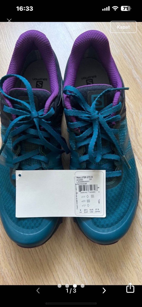 Amerikadan aldım.Trukuaz Mor Detaylı Spor Ayakkabı - Görsel 3