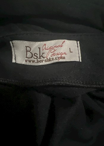 Siyah V Yakalı Kadın Triko Elbise Bershka marka - Görsel 3