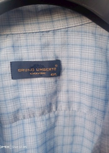 Erkek Mavi Pamuklu Düğmeli Gömlek - Görsel 2