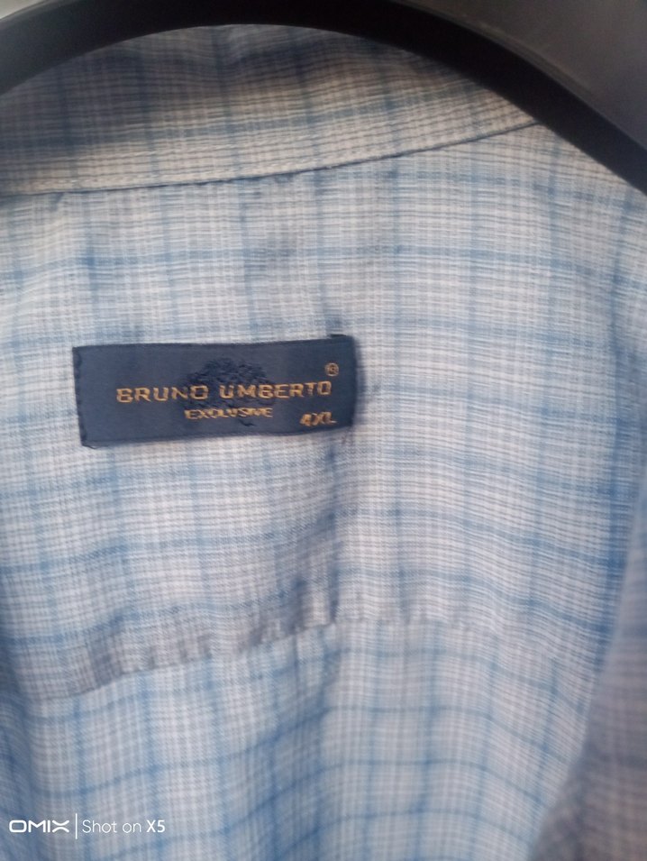 Erkek Mavi Pamuklu Düğmeli Gömlek - Görsel 2