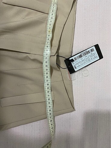s Beden ten rengi Renk Zara model bej kumaş pantolon