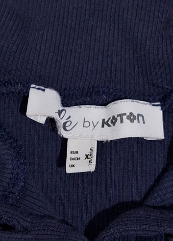 s Beden lacivert Renk koton yakalı bluz
