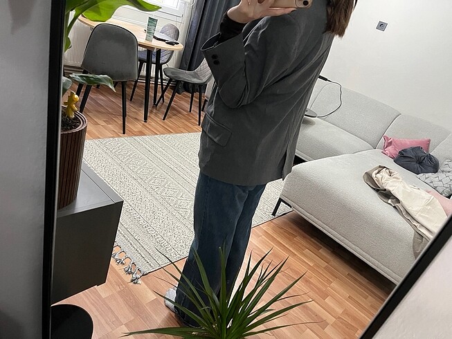 s Beden gri Renk Blazer ceket