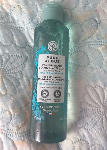 Yves Rocher Pure Algue 2'si 1 Arada Makyaj Temizleyici