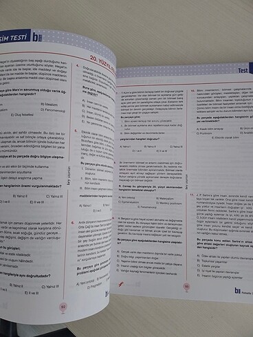  Felsefe Test Kitabı Birey Yayınları