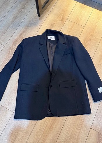 Diğer Sik Lacivert Tek Dugmeli Blazer Ceket