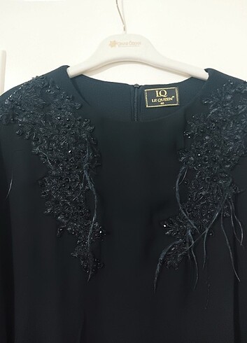 Urban Queen Kadın 48 Beden LE QUEEN Marka Siyah Elbise