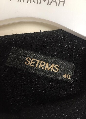 40 Beden Setrems Kadın Simli Tesettür Elbise 40 Beden