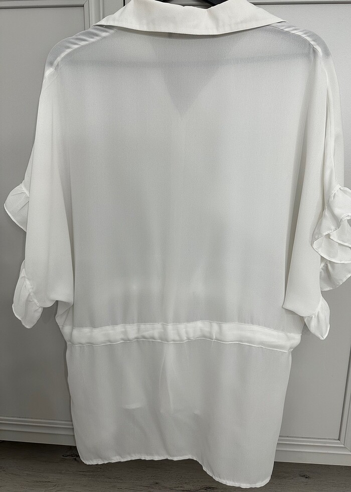 Fırfırlı gömlek bluz - Görsel 3