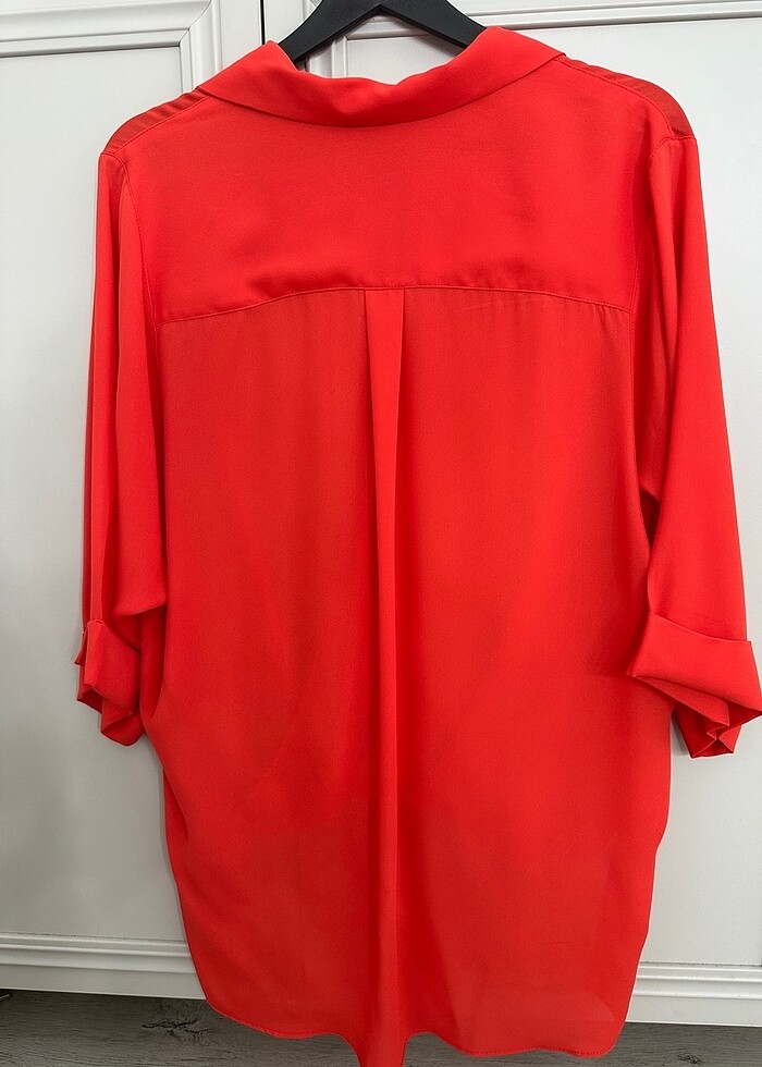 Kruvaze yaka bluz - Görsel 5