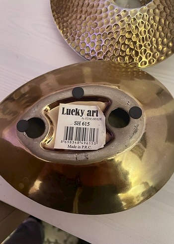 Parlak Altın Renkli Mumluk - Görsel 3