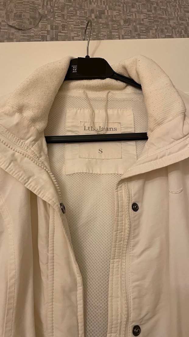 Beyaz Kadın ince Midi Ceket - Görsel 2