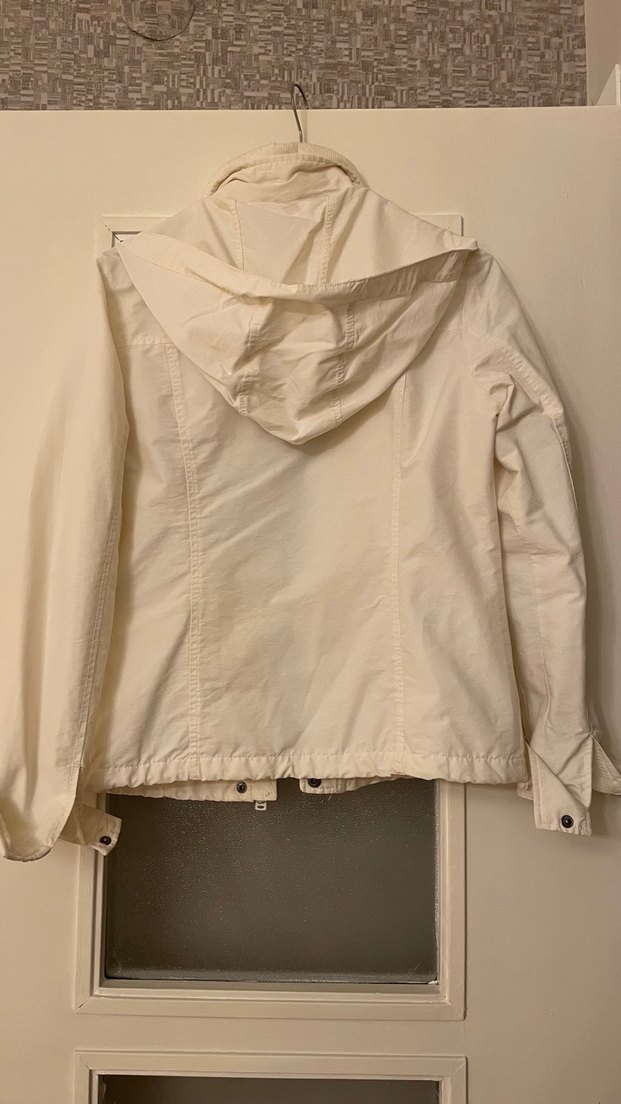 Beyaz Kadın ince Midi Ceket - Görsel 3