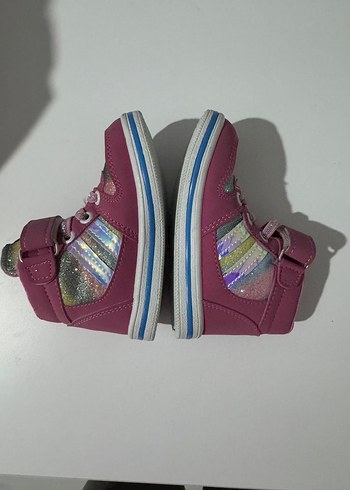 Kız Çocuk Pembe Renkli Bağcıklı Spor Ayakkabı - Görsel 2