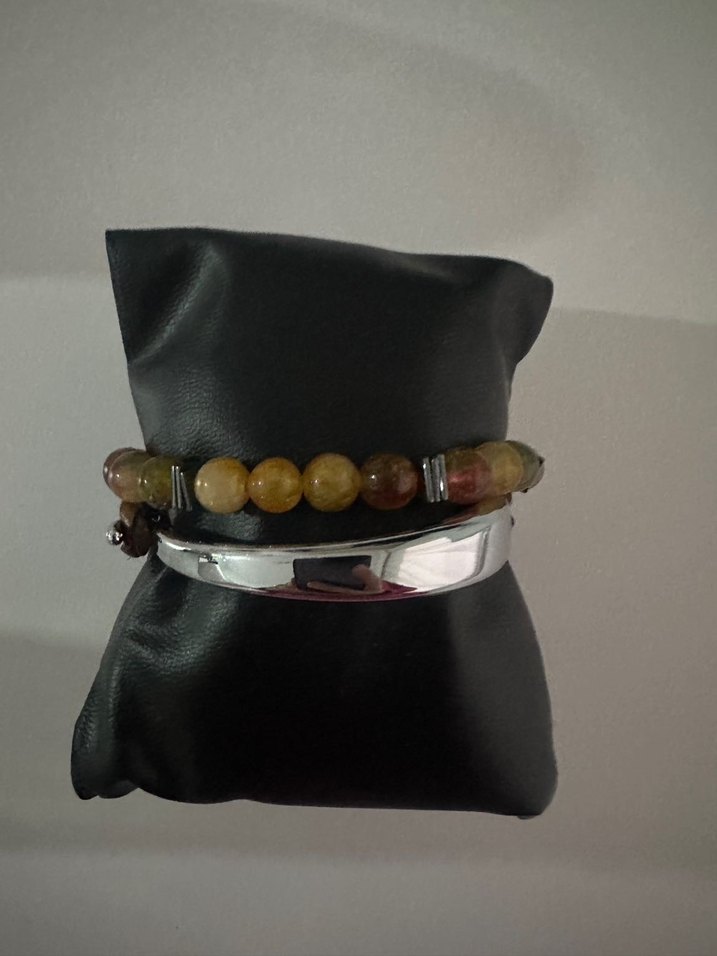 Bohem Tarzı Boncuklu ve Örgü Erkek Bileklik Seti - Görsel 2