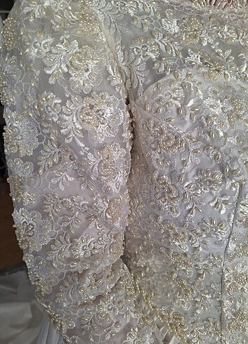 GELİNLİK vintage Fransız dantelli gelinlik özel tasarım - Görsel 6