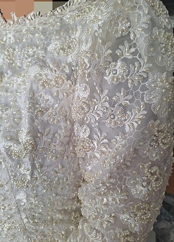 GELİNLİK vintage Fransız dantelli gelinlik özel tasarım - Görsel 7