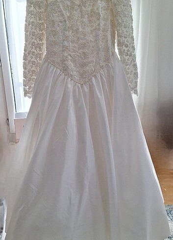 GELİNLİK vintage Fransız dantelli gelinlik özel tasarım - Görsel 9